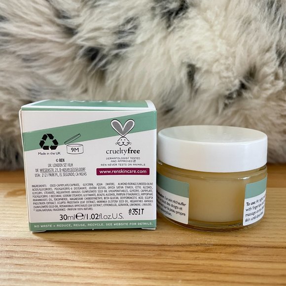 REN Clean Skincare Evercalm Overnight Recovery Balm 1.02 Fl Oz new in box - Picture 2 of 2